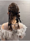 ツイン編み下ろし