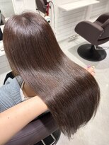 アウラ 近鉄八尾駅前店(Aura)&nbsp;やわらかブラウンカラー×髪質改善UPTOGLOSS   近鉄八尾
