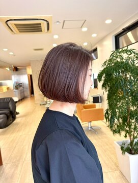 ディーコ(IDEEK) 大人のミディアムボブ 暗くない白髪染め 明るいブラウン#1