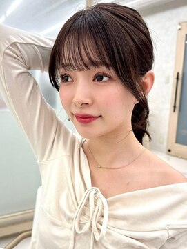 アッシュ 洋光台店(Ash) 顔周りレイヤーボブハッシュレイヤー結べるレイヤーカット