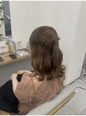 ハーフアップ