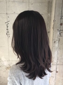 オッソ(OSSO) ダークグレージュ_ネイビーカラーフレンチボブ