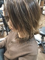 バンビ プライベート サロン(Bambi private salon)&nbsp;切りっぱなしハイライトボブ*  【Bambi】 丸山　健介