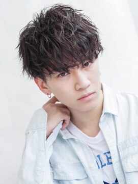 アクロス 原宿(AKROS) 【AKROS】刈り上げマッシュ スパイラルパーマ 波打ちパーマ