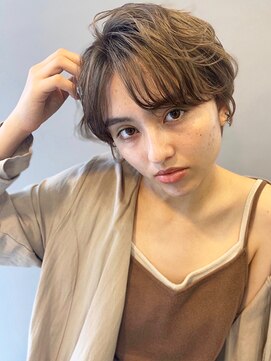 ザビー(THE B) 【本八幡 The B】無造作風ショートパーマ