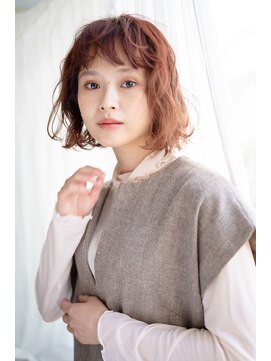 マグノリア オモテサンドウ(MAGNOLiA Omotesando) くしゃっとパーマでイメチェン♪キュートなボブヘア・・・HINATA