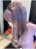 J29_ラベンダーグレー ブリーチ2回~