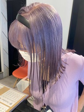 ペレ 渋谷(PELE) J29_ラベンダーグレー ブリーチ2回~