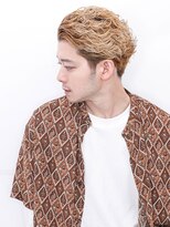 ルックグッドストア(LOOK GOOD STORE)&nbsp;束感ショートマッシュパーマウルフ波巻きハイライト161