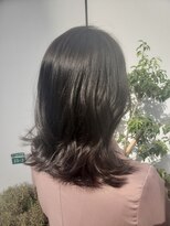 ラフランクリー(la frankly)&nbsp;ウールカール/シアベージュ/バングカラー/シースルーバング