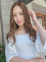 ルービック 梅田茶屋町(Rubik)&nbsp;小顔カットニュアンスカール/透明感ベージュ