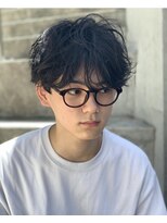 セミウェットシースルーツーブロックマッシュ