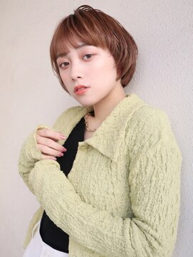 ブゾン(buZon) 【buZon ブゾン】マッシュショート×ハニーベージュカラー