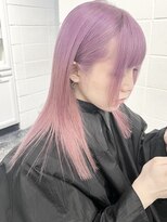 ココ 原宿(KOKO)&nbsp;デザインカラー小顔クラゲヘアーオリーブグレーココアベージュ