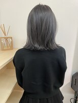 マシェリ バイ ハセ(ma cherie by HASE) 1ブリーチで叶うグレージュカラー 切りっぱなしボブ