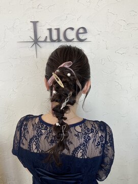 ヘアーアンドスパ ルーチェ(hair&spa Luce) 編みおろしヘア