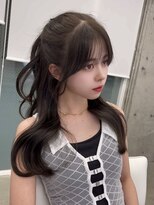 アイシー 表参道(ICY)&nbsp;韓国ヘア 2wayバング 顔まわりカットNo.1 レイヤー グレージュ