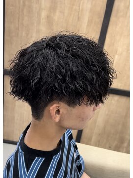 メンズギフト(men's GIFT) 刈り上げツーブロックツイストスパイラルパーマメンズマッシュ