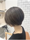 【岩崎】アッシュベージュ×丸みボブ