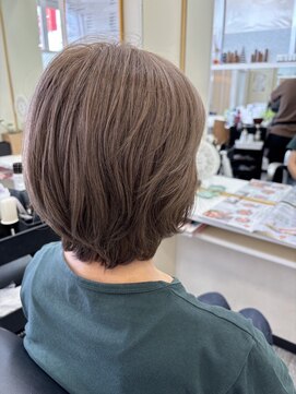 サンひまわり 高来店 ヘアカラーで艶々に