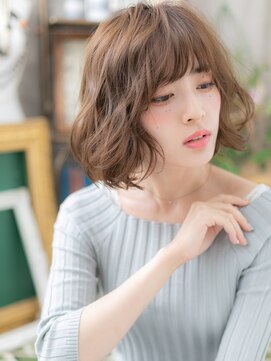 カバーヘア ブリス 志木南口駅前店(COVER HAIR bliss) ひし形レイヤーカット小顔抜け感ボブパーマh3志木20代30代40代