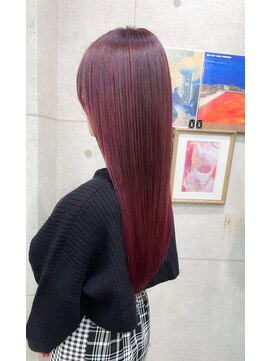 リティアンドビューティースタジオモッズシブヤ(LITTY&beauty studio M.O.D shibuya) #ピンクカラー#ボルドーカラー#ワインレッド#チェリーレッド