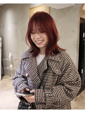 ローレン(LOREN) 黒髪/ボブルフ/ネビージュ/小顔/ワンレン/栄/髪質改善/前髪