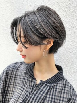 プログレス 長町南店(PROGRESS) ショートヘア×ハイライト/大人ハイライト/ハンサムショート