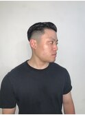 べリーショートダークアッシュニュアンスパーマ韓国マッシュ