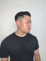 メリケンバーバーショップ フクオカ(MERICAN BARBERSHOP FUK)&nbsp;べリーショートダークアッシュニュアンスパーマ韓国マッシュ