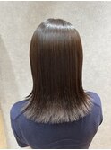 【髪質改善縮毛矯正】艶髪外はねスタイル
