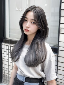 フリーダム ベル 下中野店(freedom belle) 柔らかな動きで作る【韓国風暗髪ロング】