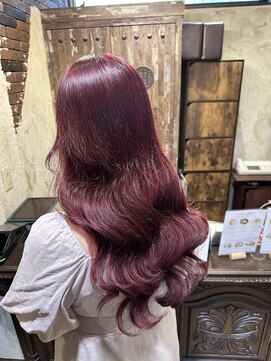 ヘアー クリエイト カルバリ(HAIR CREATE Calbari) 艶感ワインレッド