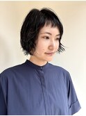 リップラインパーマボブ