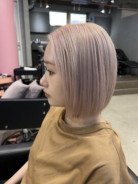 ジュエム(jouerm) ハイトーンホワイトピンクブリーチカラー