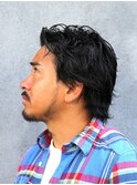 MEN’S HAIR/サーフカール/刈り上げセンターパート/北堀江☆