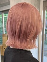 サンクマーケット 渋谷(cinq MARKET) 渋谷タッセルボブコーラルピンクベージュピンクアッシュカラー