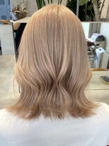 サンクマーケット 渋谷(cinq MARKET) 渋谷ブリーチカラーミディアムレイヤーホワイトブロンド金髪韓国