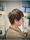 骨格補正カット×大人ショートスタイル