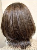 クラゲヘアー×オリーブグレーインナー