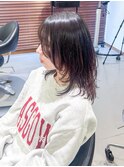 黒髪/クラゲヘアー/オリーブグレー/小顔/ココアベージュ/小倉