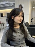 ハッシュカット/韓国/レイヤー/前髪