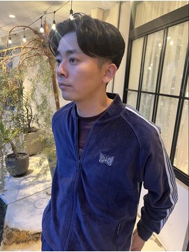 フルール(hair place Fleur) メンズカット×センターパート