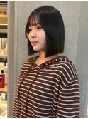ボブ 切りっぱなしボブ