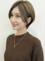 カバーヘア ブリス 志木南口駅前店(COVER HAIR bliss)&nbsp;バレイヤージュ/白髪ぼかしハイライト大人ショート30代40代p志木