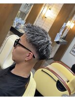 ジェネシス 本店(genesis)&nbsp;王道！　ホワイトメッシュ　ツイストパーマ