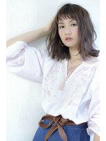 アルベロ(albero)&nbsp;ショートバング×外ハネグレージュ