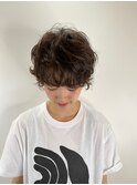ショートパーマ×ショコラブラウン
