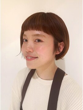 ボアソルテ(Boa Sorte) オレンジハイライト×耳かけボブ