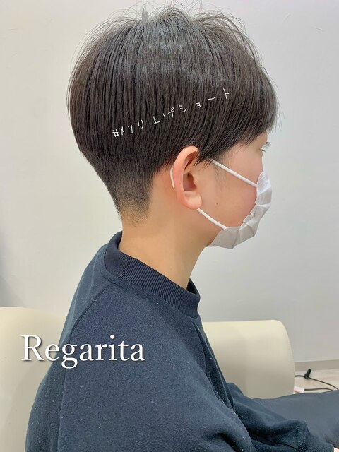 【Regarita】＃刈り上げマッシュ＃メンズライク◎30代40代50代